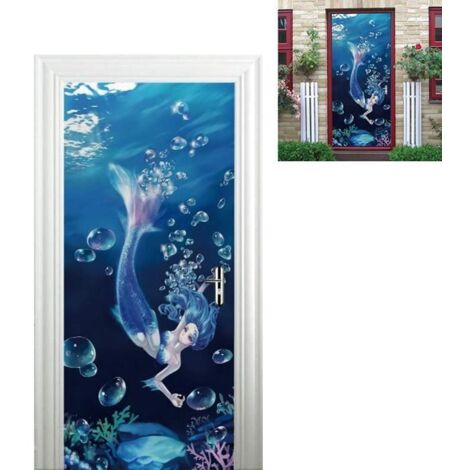Autocollant Mural Sirène de l'Océan - Décoration Maison 77x200cm
