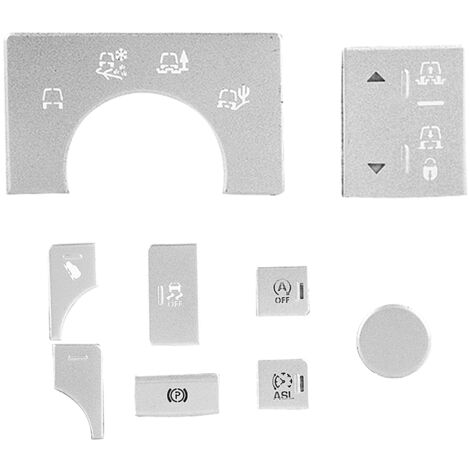 Autocollant pour boutons de console centrale Land Rover 2014-2017 (9 pièces)