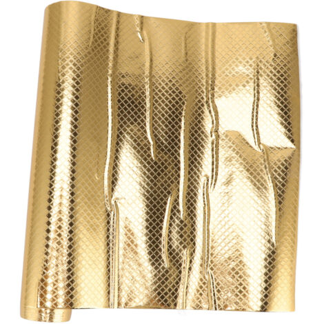 Autocollants adhésifs PVC pour cuisine, résistants à l'huile et à l'eau, film aluminium doré pour crédence et meubles, dimensions 30x200 cm.