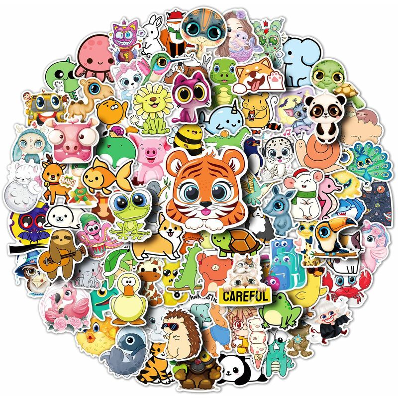 Autocollants Animal Crossing, 100 autocollants de jeu populaires Animal Crossing New Horizons Stickers pour bouteille d'eau pour ordinateur portable,