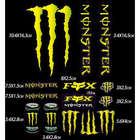 Stickers monster energy moto
