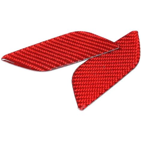 Autocollants de garniture pour pare-chocs avant de voiture en fibre de carbone souple rouge, cache-interrupteur de lave-phares pour BRZ 2022