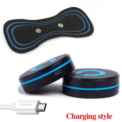 Autocollants de massage EMS pour la colonne cervicale et le cou, mini massage corporel par vibration, stimulation musculaire électrique, soulagement de la douleur, massage des vertèbres-AquaForge