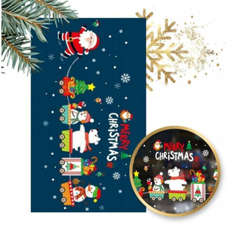 Autocollants de Noël colorés ECARLA pour fenêtres, 2 feuilles 30x45cm, 25 NKD