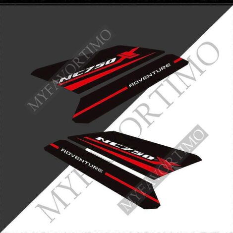 Autocollants de protection pour carénage et réservoir Honda NC 750, NC 750 X, NC 750X8 : protection genoux, pare-brise, protège-mains et déflecteur de vent (modèles 2021 et 2022).
