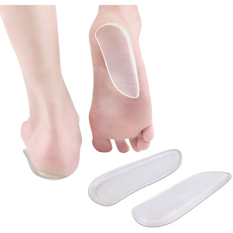 Autocollants de talon invisibles pour talons hauts, autocollants de talon transparents en silicone pour pieds anti-abrasion, 5 paires de transparents