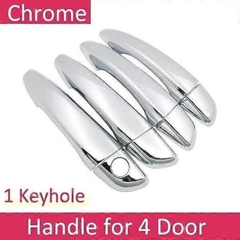 Autocollants décoratifs chromés pour poignées de porte Citroën C4 Picasso SpaceTourer MK2 (2014-2019) - Accessoires auto - Poignée sans clé