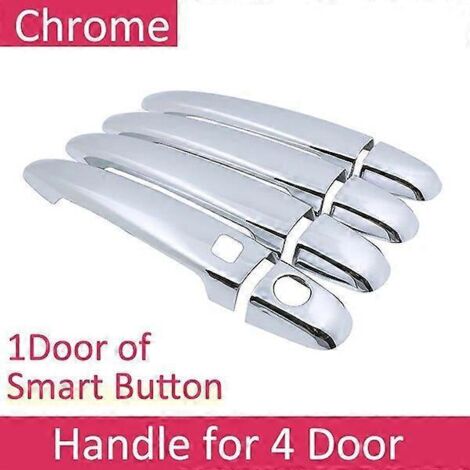Autocollants décoratifs pour poignées de porte chromées (1 bouton, 4 portes) pour Toyota Isis 2004-2012 (2005-2012). Accessoires auto.
