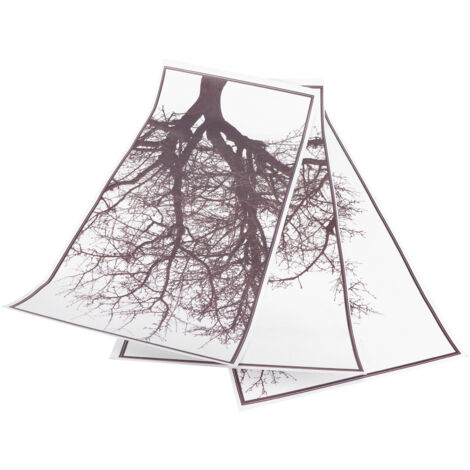 Autocollants Décoratifs Style Scandinave Arbre Gris, Décal Mural pour Décoration d'Intérieur