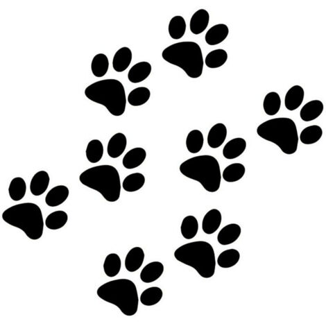Autocollants en Vinyle Motif Pattes de Chat/Chien