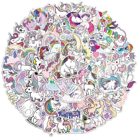 autocollants Pack 100 Pcs Vinyle Graffiti Stickers Pour Ordinateur Portable Voiture Planche  Roulettes Moto Vlo Bagages Pare-chocs Bombe Autocolla