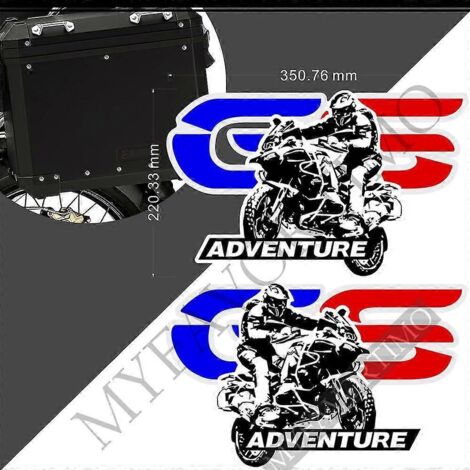 Autocollants pour BMW R1200GS, F850GS, F800GS, R1250GS, F750GS, G310GS, R1150GS, GSA, HP, valises de coffre, bagages, valises en aluminium, Adventure - GS Stickers3