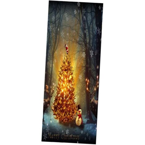 Autocollants Pour Porte De Noël Affiche Murale Autocollants Décoratifs Pvc