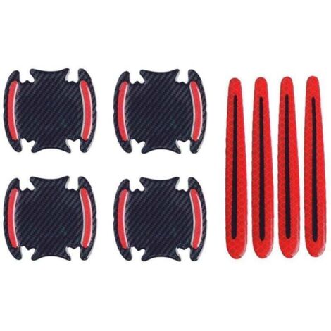 Autocollants réfléchissants de sécurité pour voiture – Lot de 8 pièces, adhésifs haute visibilité pour poignées, cuvettes et rétroviseurs