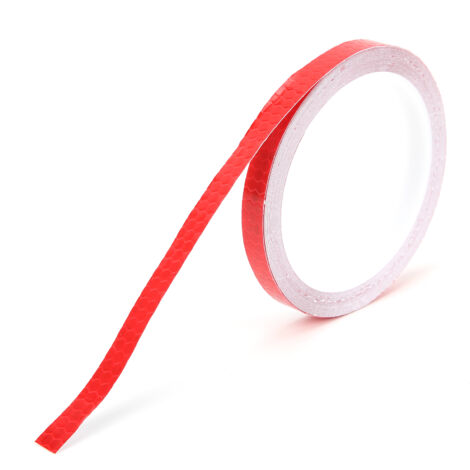 Autocollants Réfléchissants Hexagonaux Imperméables - Ruban Lumineux pour Vélo, Voiture, Moto, Décoration DIY Rouge