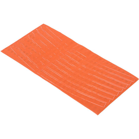 Autocollants Réfléchissants Orange pour Jantes de Vélo - Sécurité et Décoration pour Cyclisme Nocturne