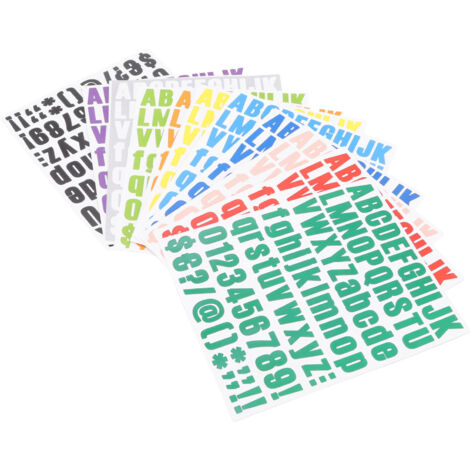 Autocollants Transfert Thermique 12 Lettres Colorées Résistantes à l'Usure pour Personnalisation Textile