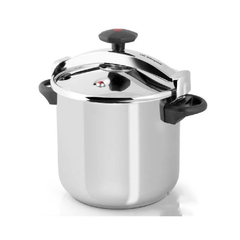 SUINGA Autocuiseur classique Orbegozo de 12 litres. &oslash; 26cm. Pour tous types de feux. Poign&eacute;es lat&eacute;rales. Acier inox 18/10