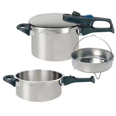 Autocuiseur vapeur - FACKELMANN - Elo Praktika Plus XL - Acier inoxydable 18/10 - 22 cm - 3 a 6 litres