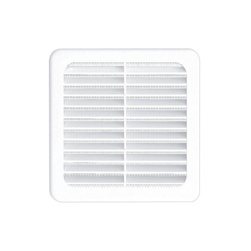 Autogyre - grille d'aération pvc à emboiter 120X120MM avec moustiquaire blanc - 200072