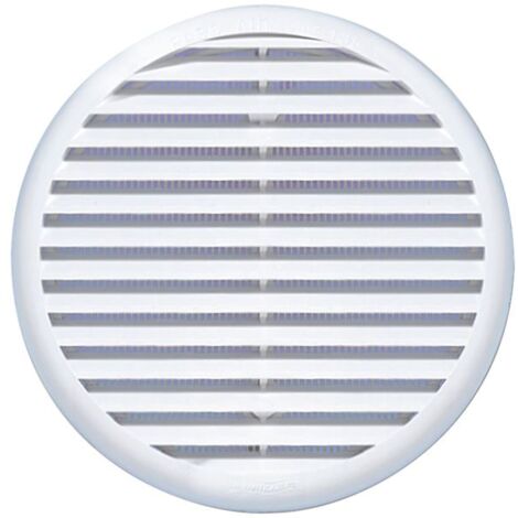 AUTOGYRE - Grille ronde à clips auto-ajustables Ø135mm blanc
