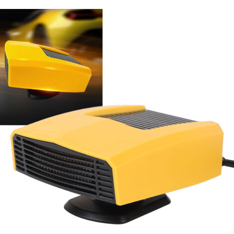 Autoheizung – Tragbarer Ventilator/Entfroster/Schneebeseitiger – Schnelle Windschutzscheibenenteisung – 12–24 V, 200 W Netzteil – ABS/PC – Abmessungen: 12,5 x 10 x 4 cm