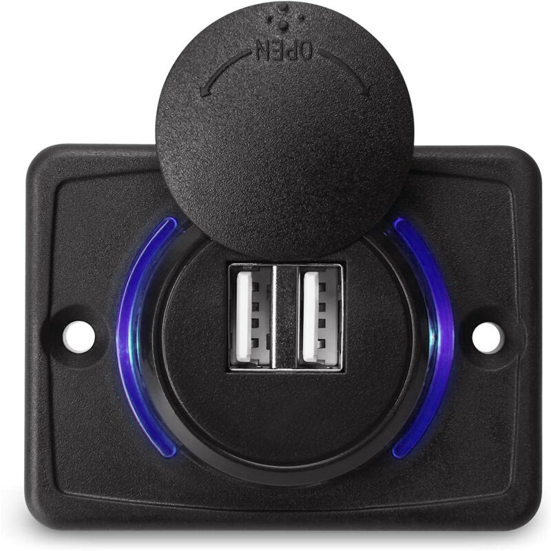 Image of Aiperq - Autoladegerät geeignet für Busse, Boote, Renovierungen, Dual usb, 3,1 a