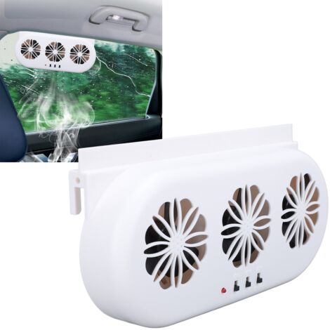 Autolüfter mit 3 USB-Anschlüssen, weißes ABS