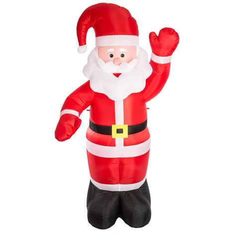 Automate Gonflable Père Noël rouge et blanc H 180 cm - Feeric Christmas - Père noel