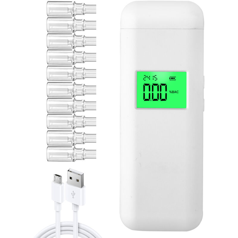 Lifcausal - Testeur d'alcool automatique Type-C Testeur d'alcool Écran lcd Éthylotest rechargeable portable Outils de test d'alcool