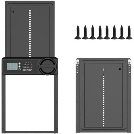 Automatic Chicken Coop Door with Waterproof, Programmable LCD Screen, Aluminum Alloy, Battery Operated, Timed, Anti-pinch YMYNY