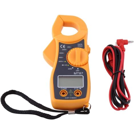 Automatic Digital Multimeter, Digital Clamp Multimeter AC DC Voltmeter Ammeter Ohmmeter Volt Tester Large Digital LCD Screen NPTERBL