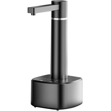 Automatic Drinking Water Bottle Pump Compact Lightweight Smart Highly Efficient Electric Water Dispenser for Home Black