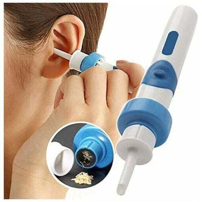 Automatic ear cleaner, electric vacuum earwax suction device, ear-pick cleaning tools set for adults and children (battery included).