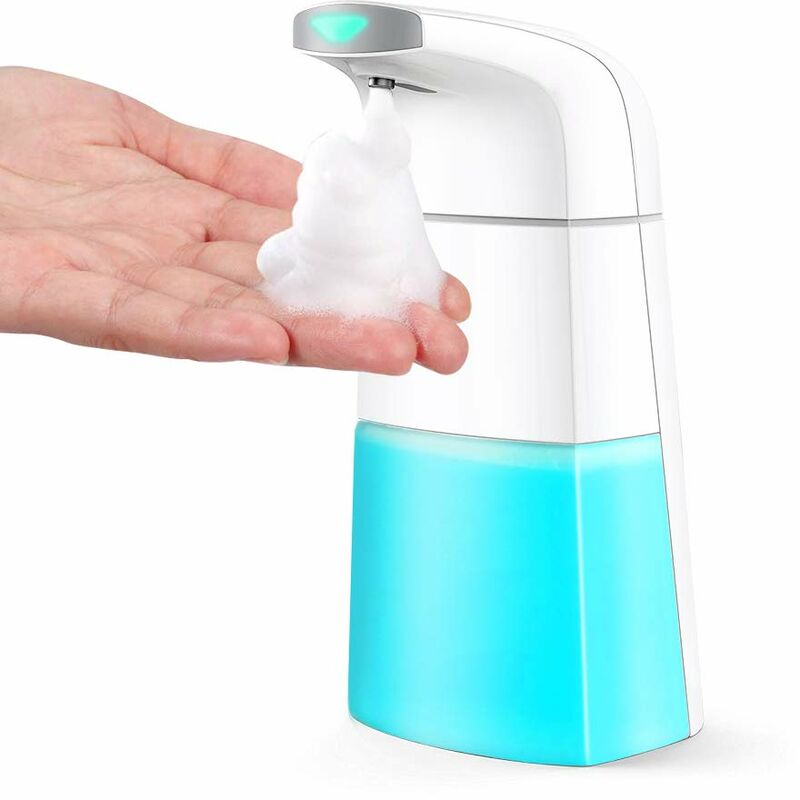 Automatic Foaming Soap Dispenser 310ml Liquid Soap Dispenser with Infrared Sensor Powered by 3 AA Batteries for Bathroom Kitchen School Office