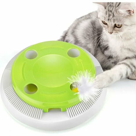 6pcs Cat Toy Ball Indoor Cat Toys With Bell + 3pcs Cat Treat Dispenser Ball:  Cat Snack Toy, Cat Feeding Toy, Interactive Cat Toy (green)