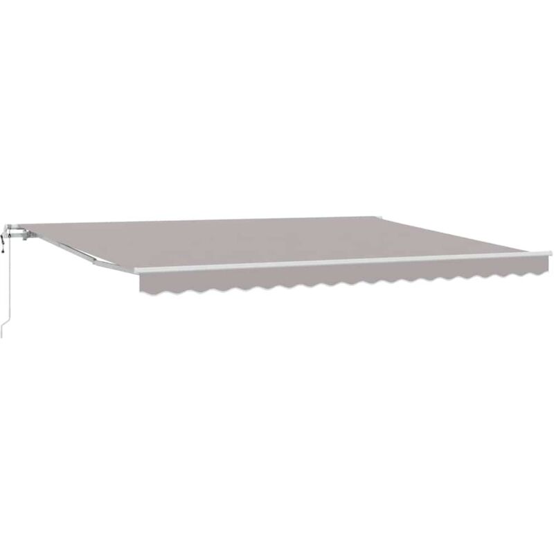 Retractable Awning 450 X 350 Cm Light Grey Vidaxl