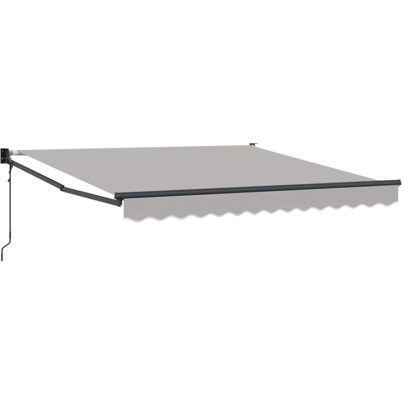 Vidaxl - Awning Retractable Light Grey 3 X 2.5 M Polyester And Metal
