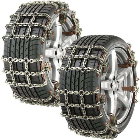 Automatic snow chains, Easy Grip snow chains, universal quick-fit snow chains for cars, quads and commercial vehicles (10 pieces, 165-205 mm)