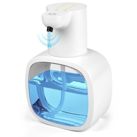 Automatic Soap Dispenser, 500ml Wall Mounted Automatic Soap Dispenser, Automatic Dishwashing Liquid Dispenser for Kitchen Bathroom (White)