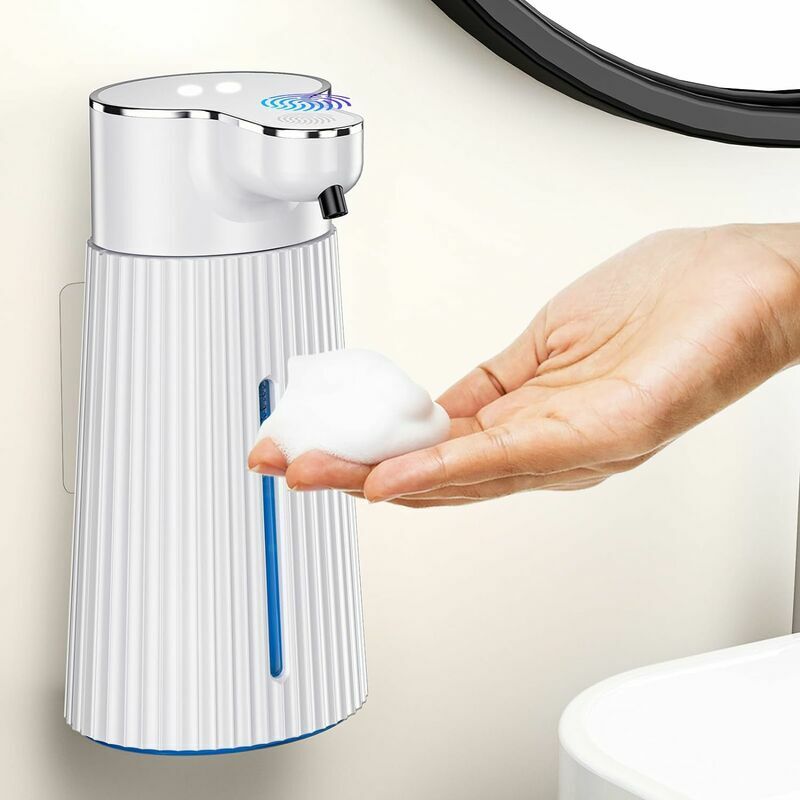 Automatic Soap Dispenser, Wall Mounted Touchless Electric Soap Dispenser With Sensor, Usb Rechargeable Foam Soap Dispenser Applicable For Bathroom,