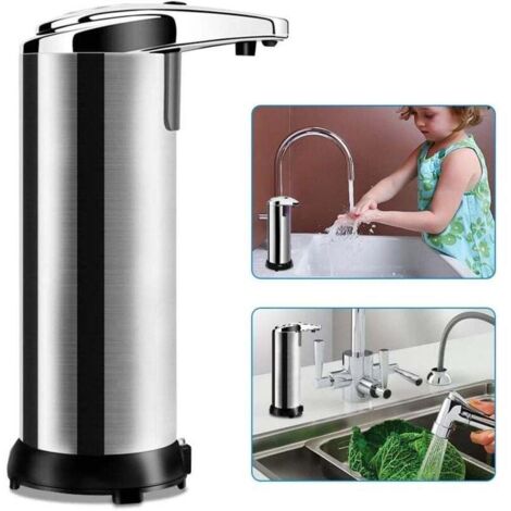 Automatic Soap Dispenser with Infrared Sensor and Waterproof Touchless Base