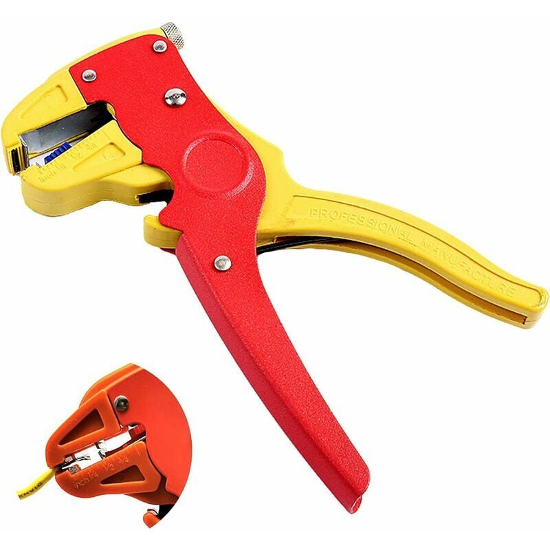 Automatic Stripping Pliers Adjusting Electrical Cable Stripper Hand Tools for 0.2-4mm² Cables Automatic Cable Pliers Adjustment Tool Hand Stripping