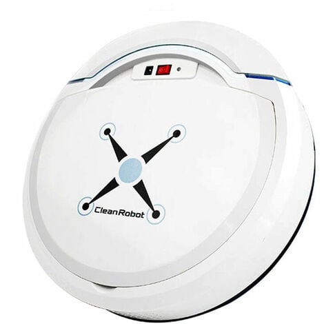 FUHUIDA TRADING Automatic Sweeping Robot Floor Cleaner, Rechargeable Home Cleaning Intelligent Robot Vacuum Cleaner Sweeping Machine(White)