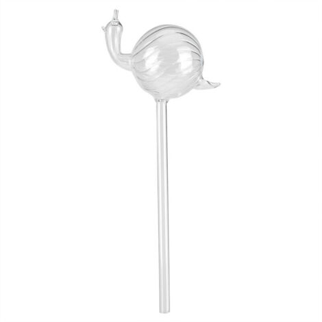 Automatic watering devices for indoor plants and flowers, snail-shaped transparent glass water dispenser