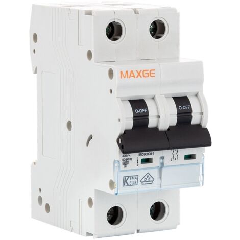 MAXGE Interruptor automatico residencial 2P-6kA 16 A