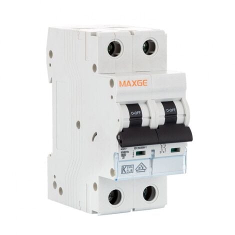 MAXGE IluminaShop - Interruptor Automatico Residencial 2P Curva C 6KA 10A