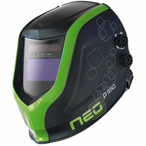 Automatik-Kopfschweißschirm - neo p550 grün -TC (1007.011)
