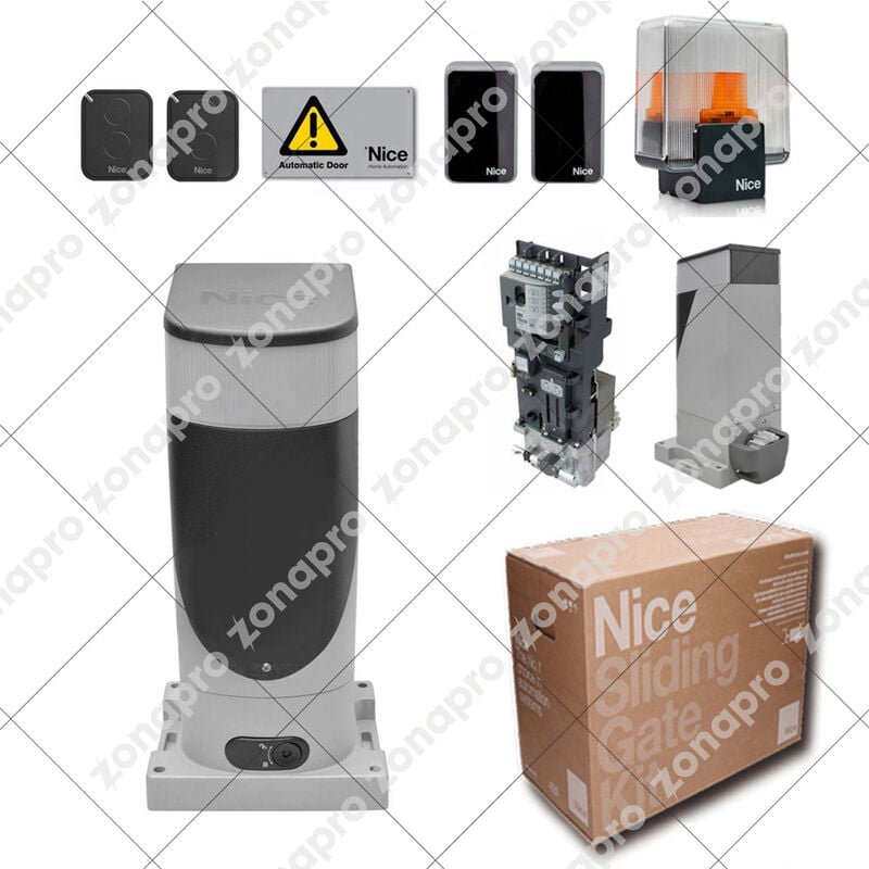 Nice - Automation Kit For Sliding Gates Up To 400 kg Slight SLH400BDKCE