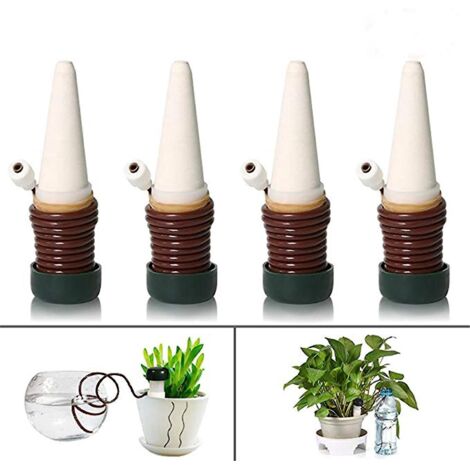 automatique Plante D'irrigation  D'eau, Lot De 4 Systmes D'irrigation Automatique Pour Plantes En Pot, Distributeur Verseur Goutte  Goutte D'irrig